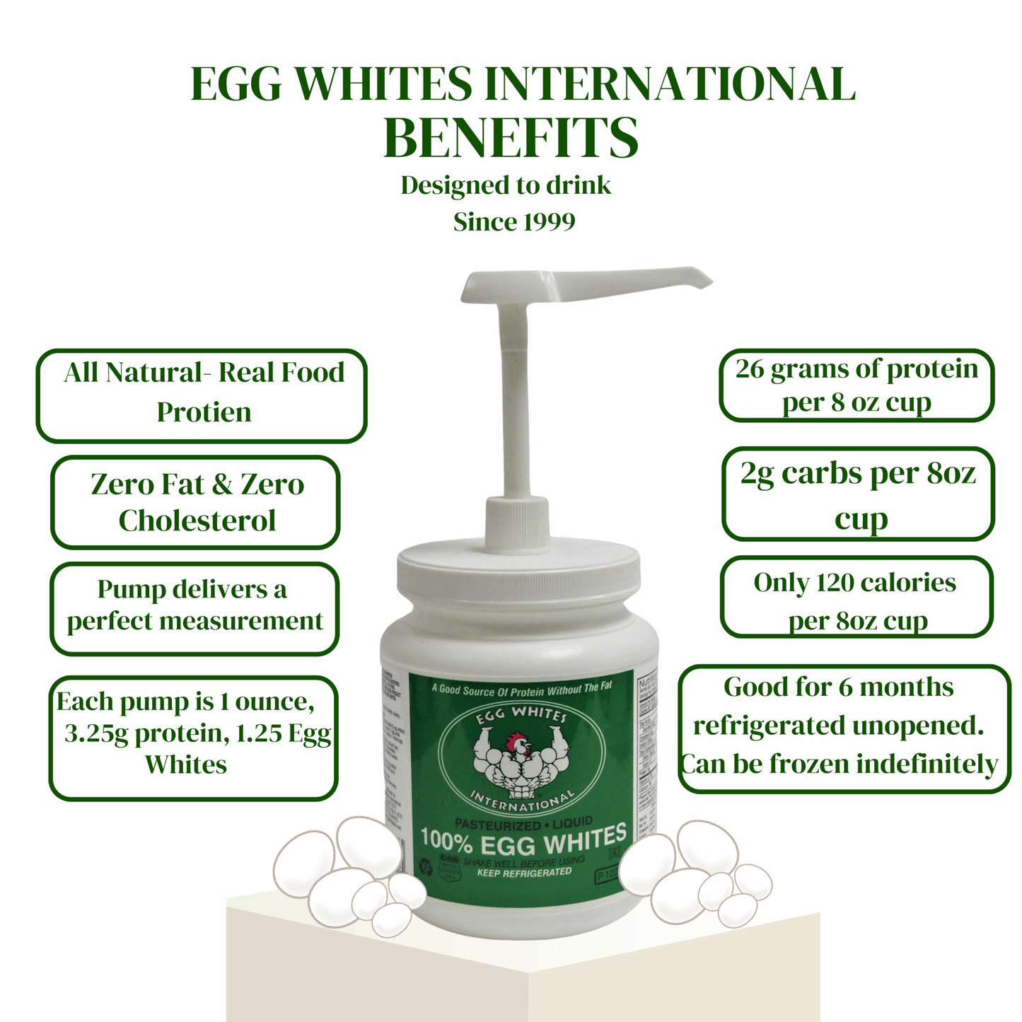 Liquid Egg Whites 100% CAGE FREE 1 Gallon