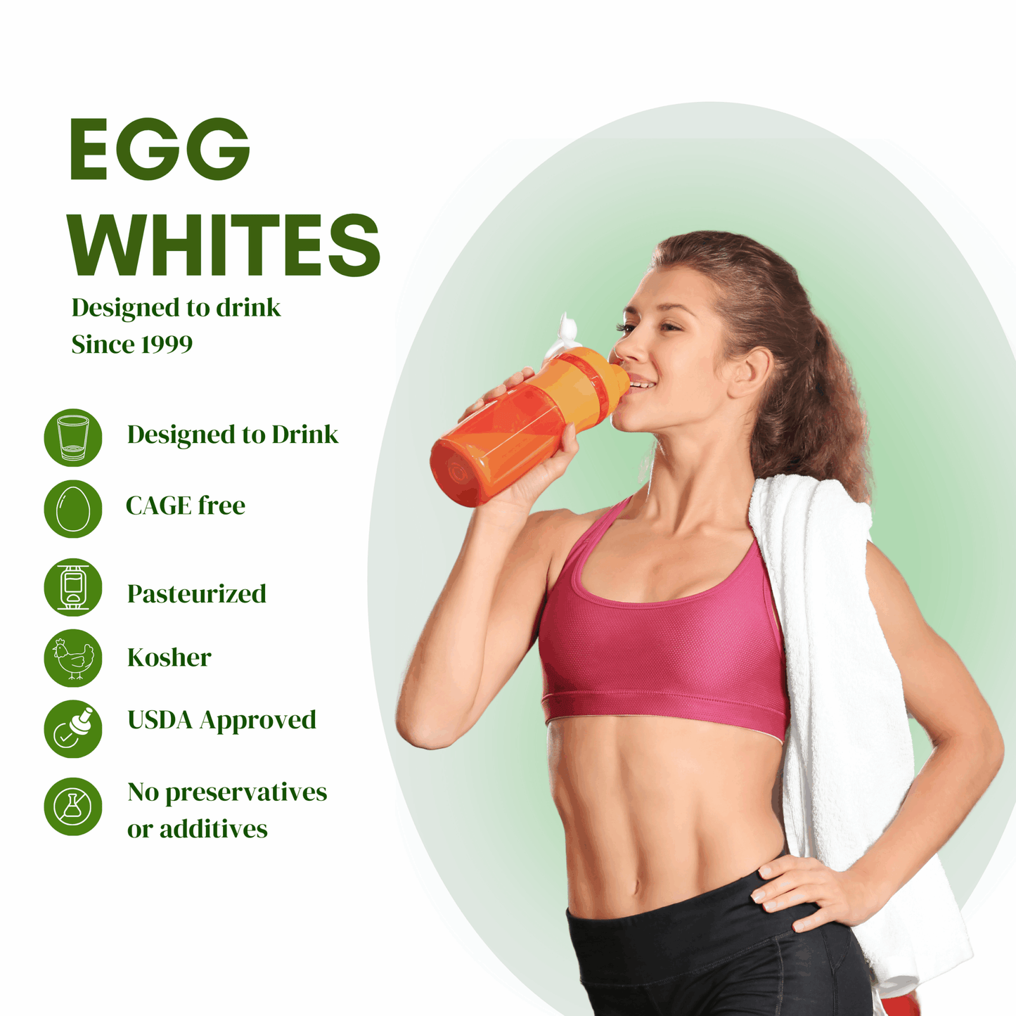 Liquid Egg Whites 100% CAGE FREE 1 Gallon