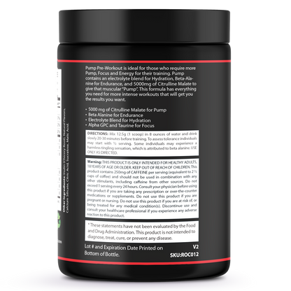 Pump Pre-Workout Citrus Blast