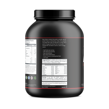 Whey Protein Bulk Up! Mass Gainer Chocolate Milkshake w/Low Sugar