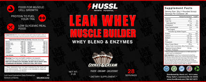 Lean Whey Muscle Builder 2lb Cookies & Cream